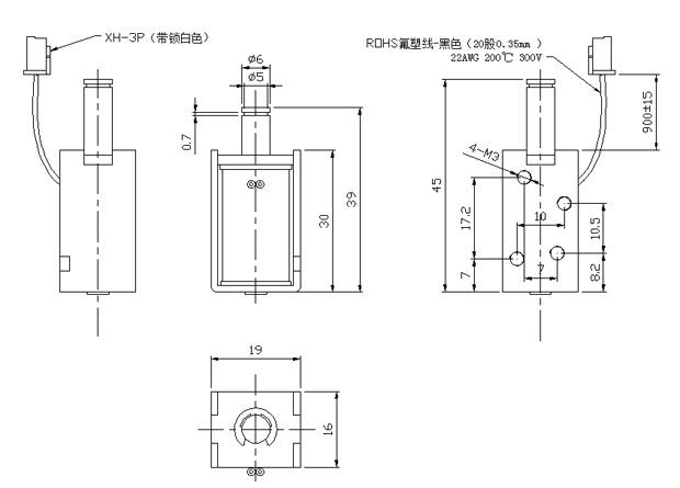 电饭煲用推拉式乐鱼·体育-乐鱼（中国）一站式服务官方网站
尺寸图